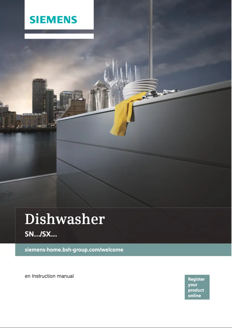 Page n°1 - Manuel utilisateur Siemens SN436W05IS
