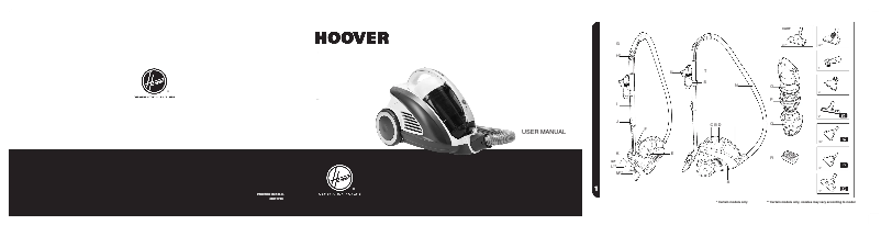Page n°1 - Manuel utilisateur Hoover CU71_CU15001
