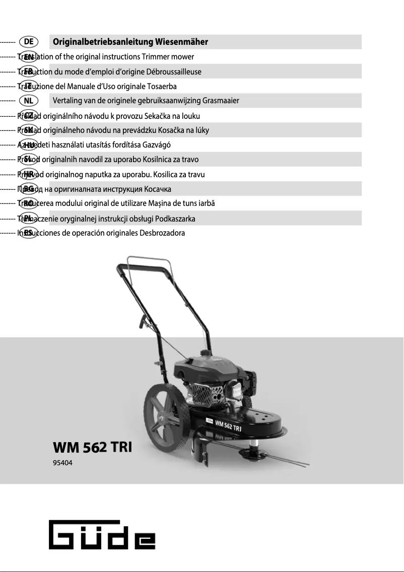 Image de la première page du manuel de l'appareil WM 562 TRI