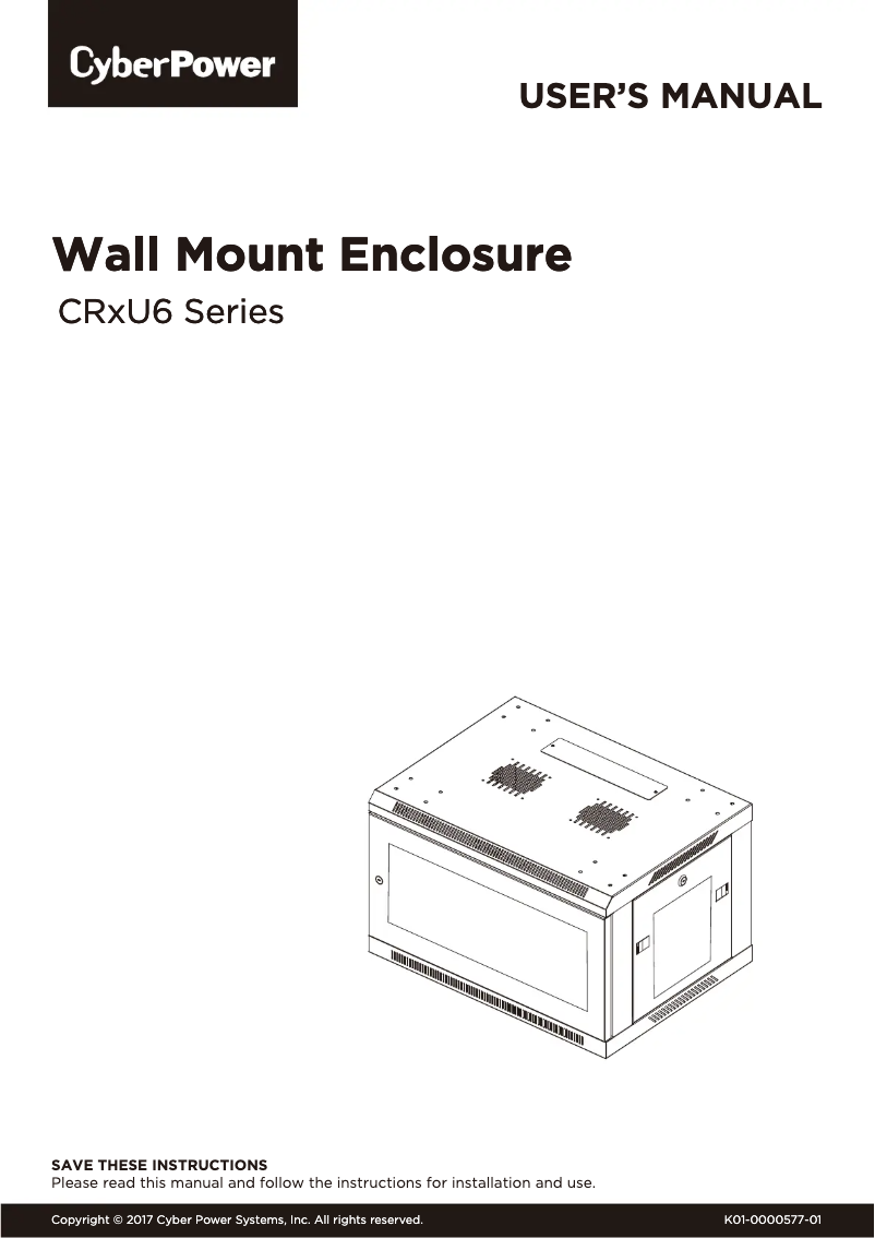 Página 1 del manual Manual de usuario CyberPower CR6U61002