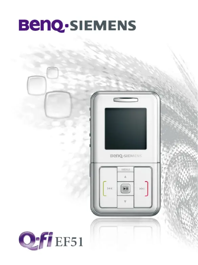 Image de la première page du manuel de l'appareil EF51