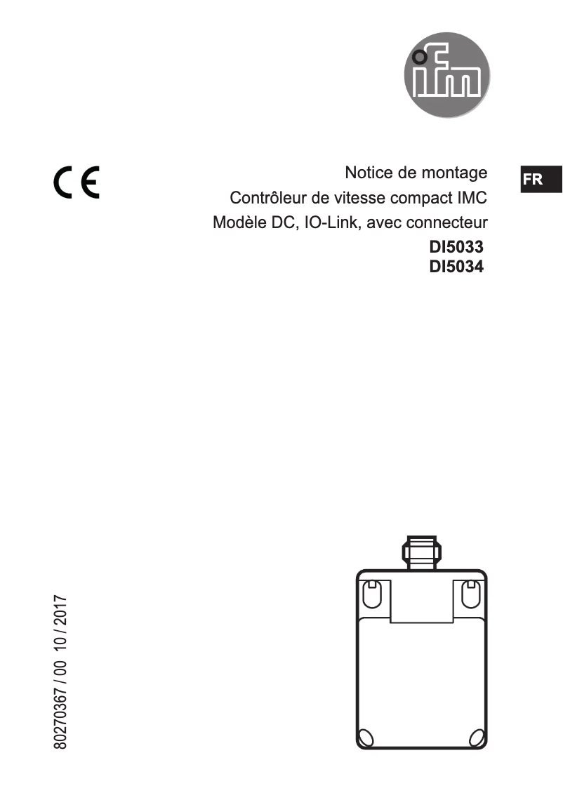 Page n°1 - Manuel utilisateur IFM DI5033