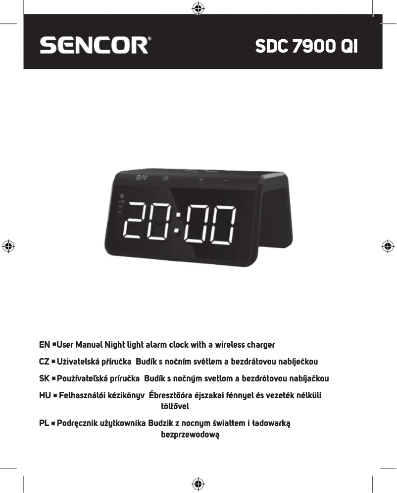 Página 1 del manual Manual de usuario Sencor SDC 7900 Qi