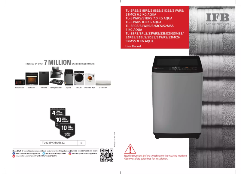 Page 1 de la notice Manuel utilisateur IFB TL-S1WRS
