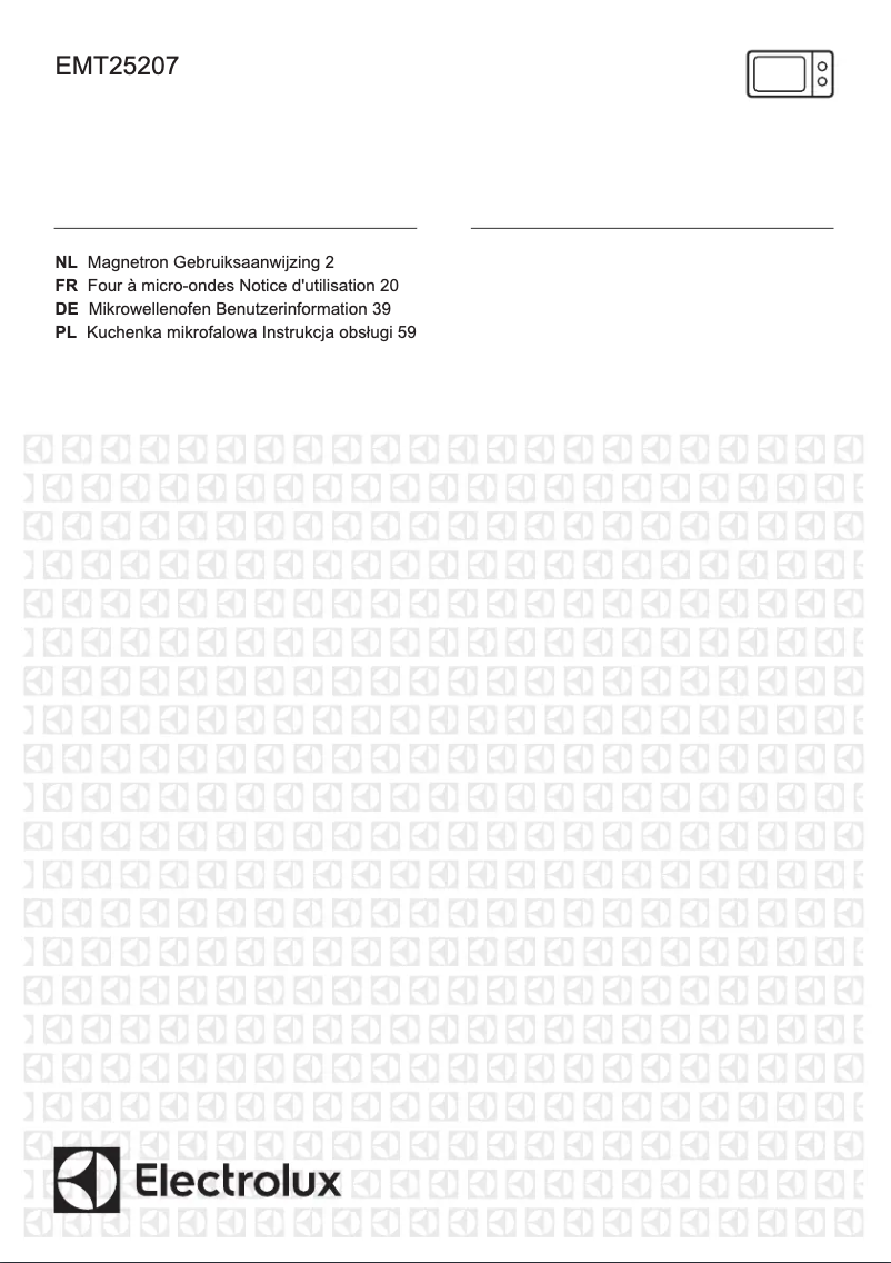 Página 1 del manual Manual de usuario Electrolux EMT25207