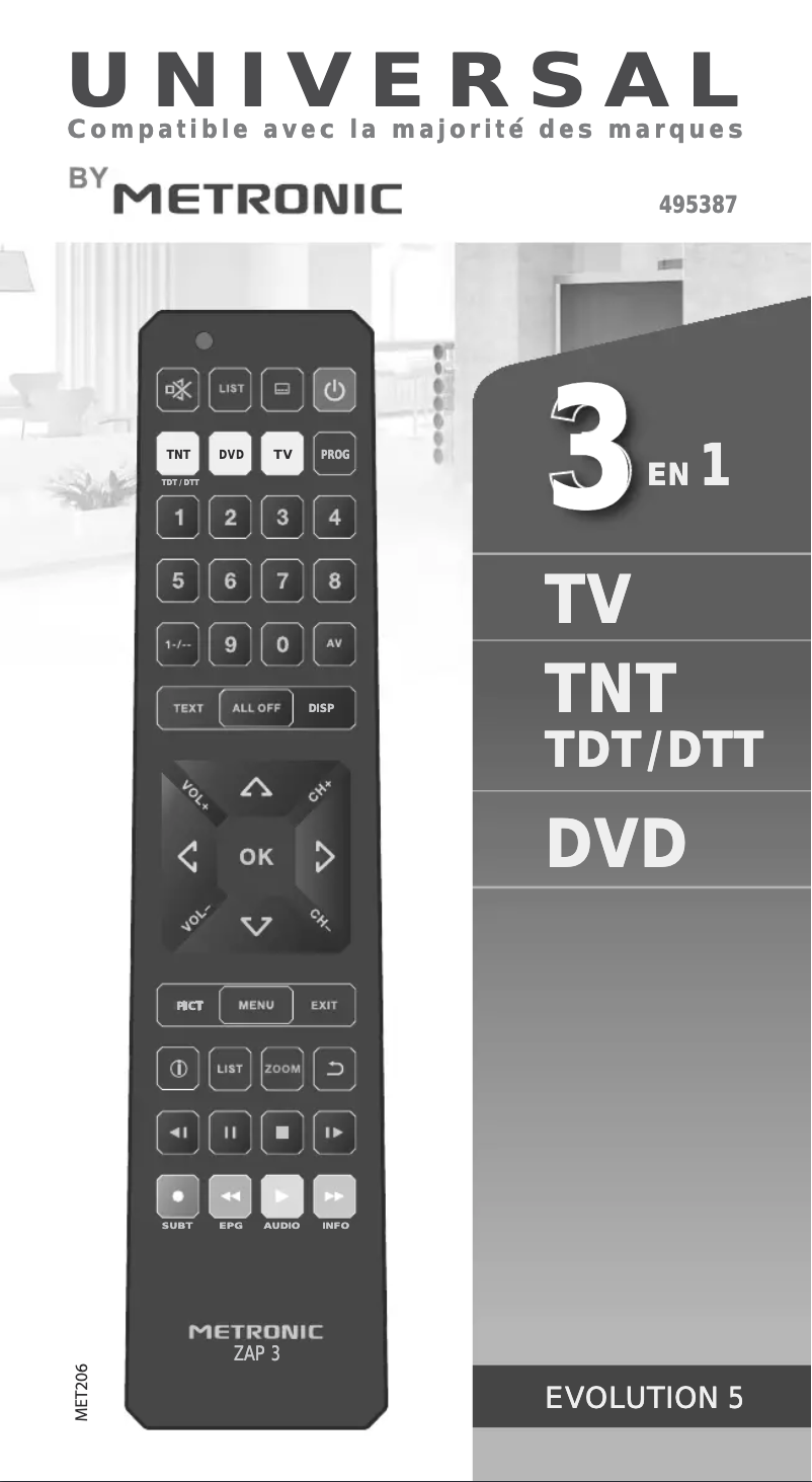 Image de la première page du manuel de l'appareil Evolution 5