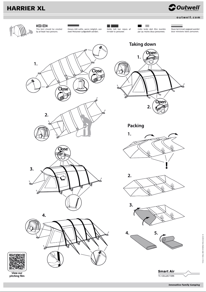 Imagen de la primera página del manual del dispositivo Harrier XL