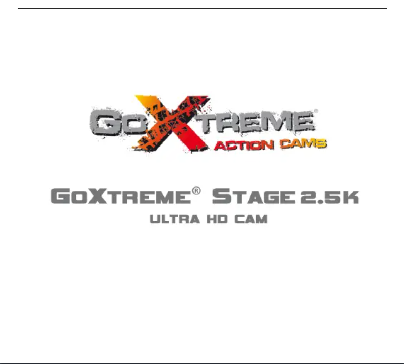 Page n°1 - Manuel utilisateur GoXtreme Stage 2.5K