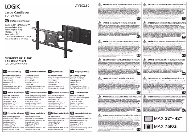 Image de la première page du manuel de l'appareil LTVBCL10