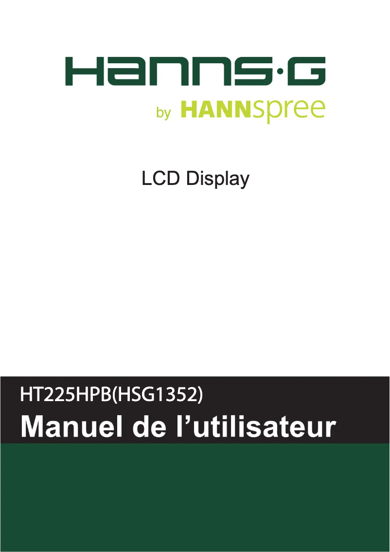 Page 1 de la notice Label énergétique Hannspree HT 225 HPB