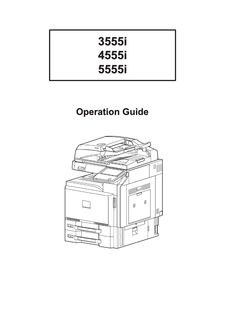 Page n°1 - Manuel utilisateur Utax 4555i
