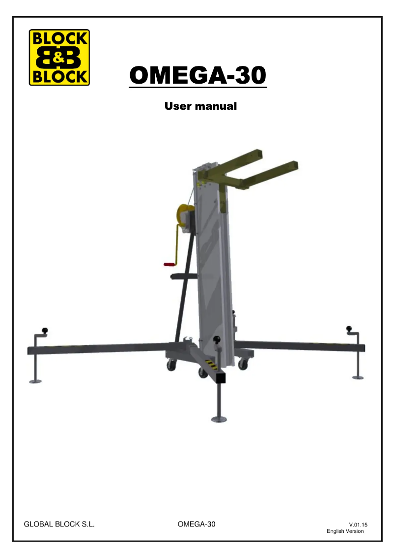 Image de la première page du manuel de l'appareil OMEGA-30