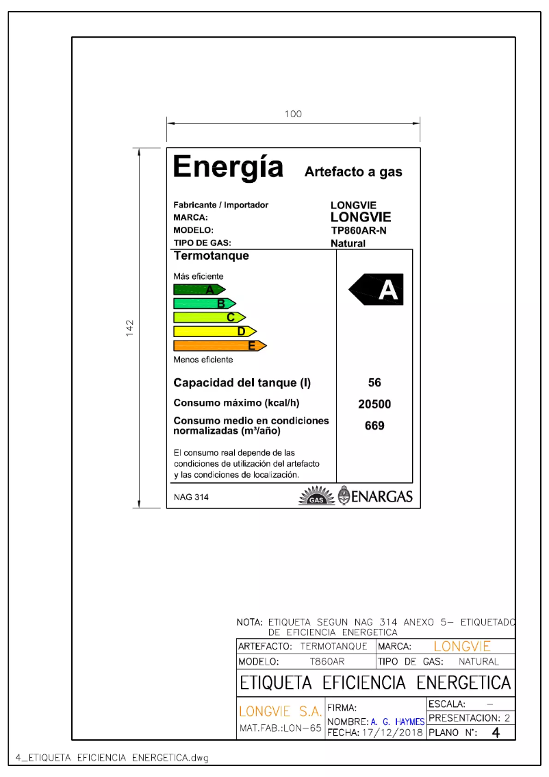 Page 1 de la notice Manuel utilisateur Longvie TP860AR