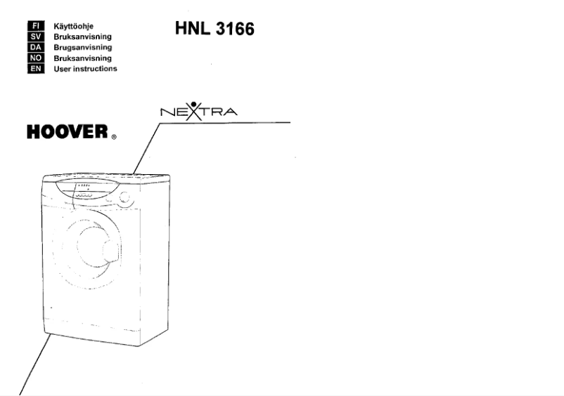 Page n°1 - Manuel utilisateur Hoover HNL 3166Z-80