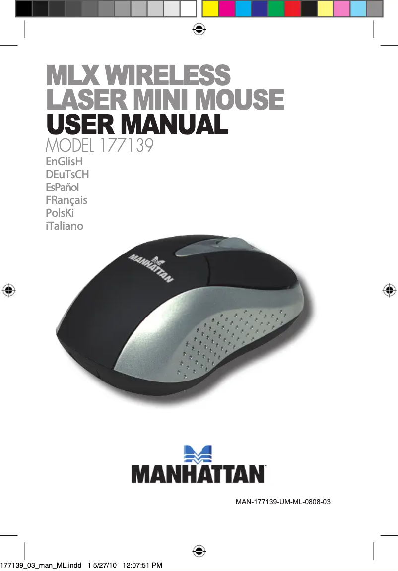 Page 1 de la notice Manuel utilisateur Manhattan 177139