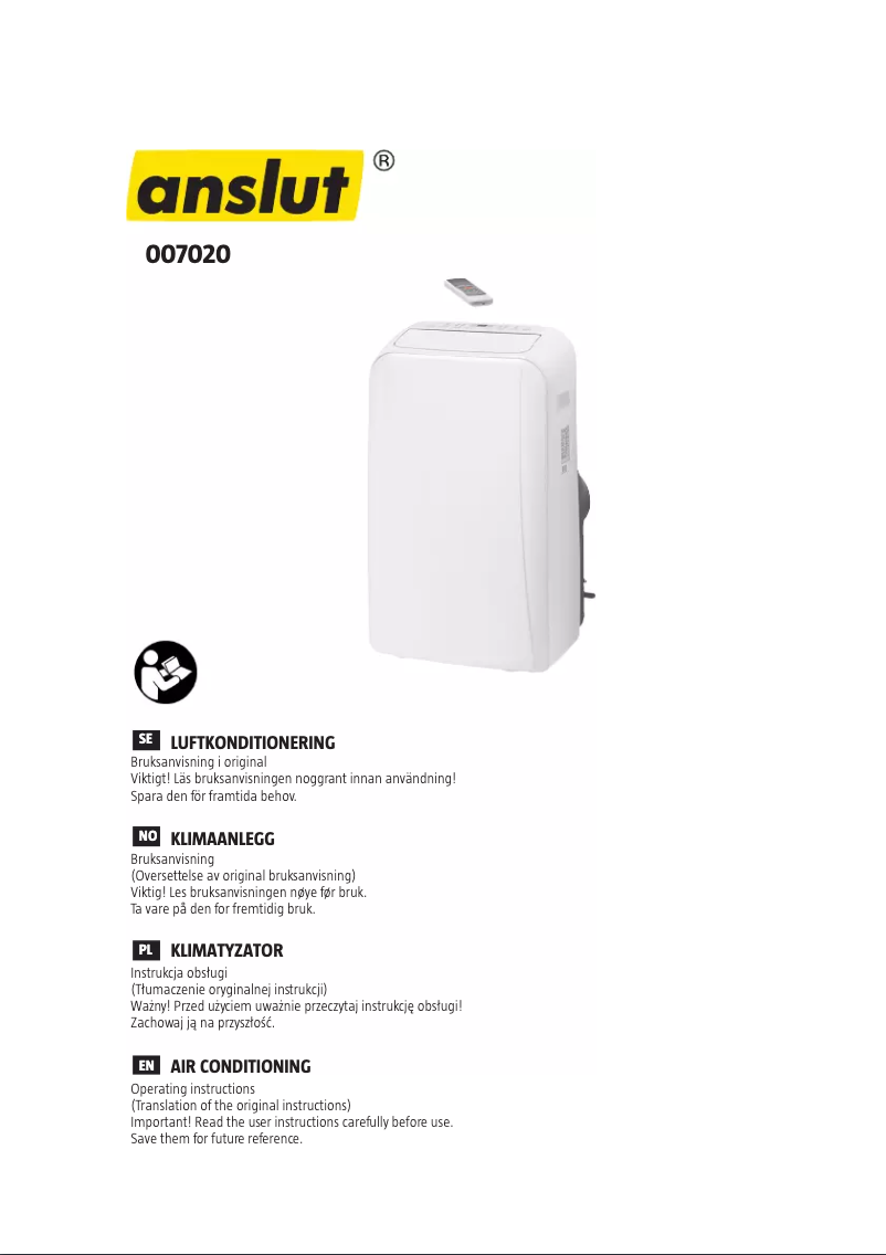 Page n°1 - Manuel utilisateur Anslut 007-020