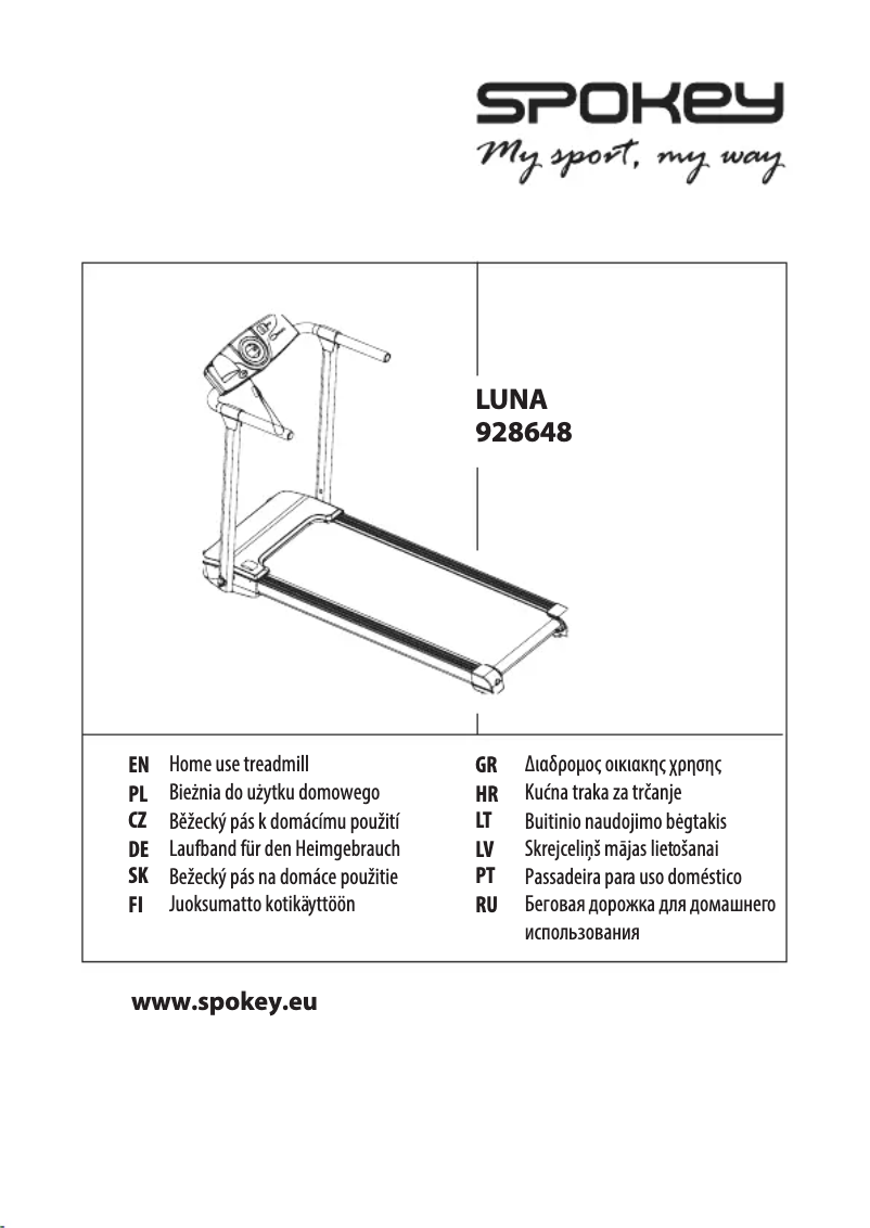 Page 1 de la notice Manuel utilisateur Spokey Luna