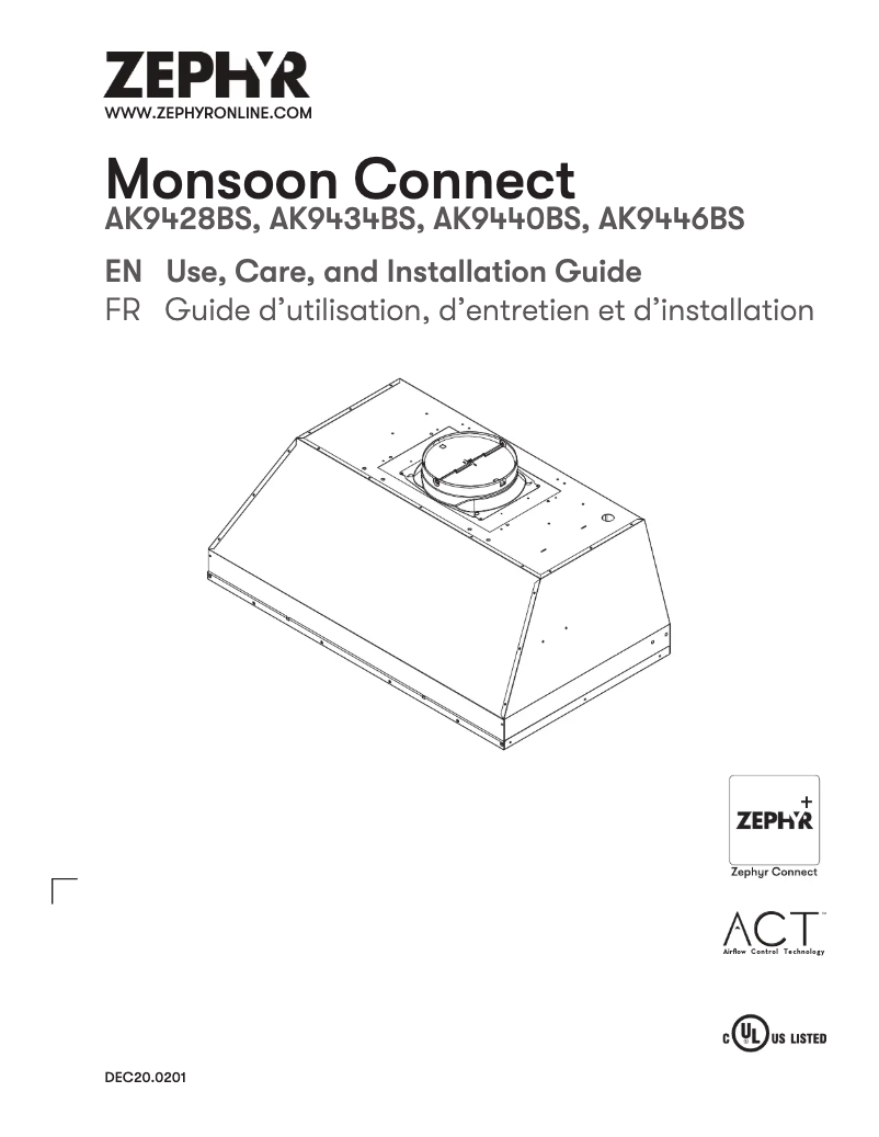 Image de la première page du manuel de l'appareil Monsoon Connect AK9440BS
