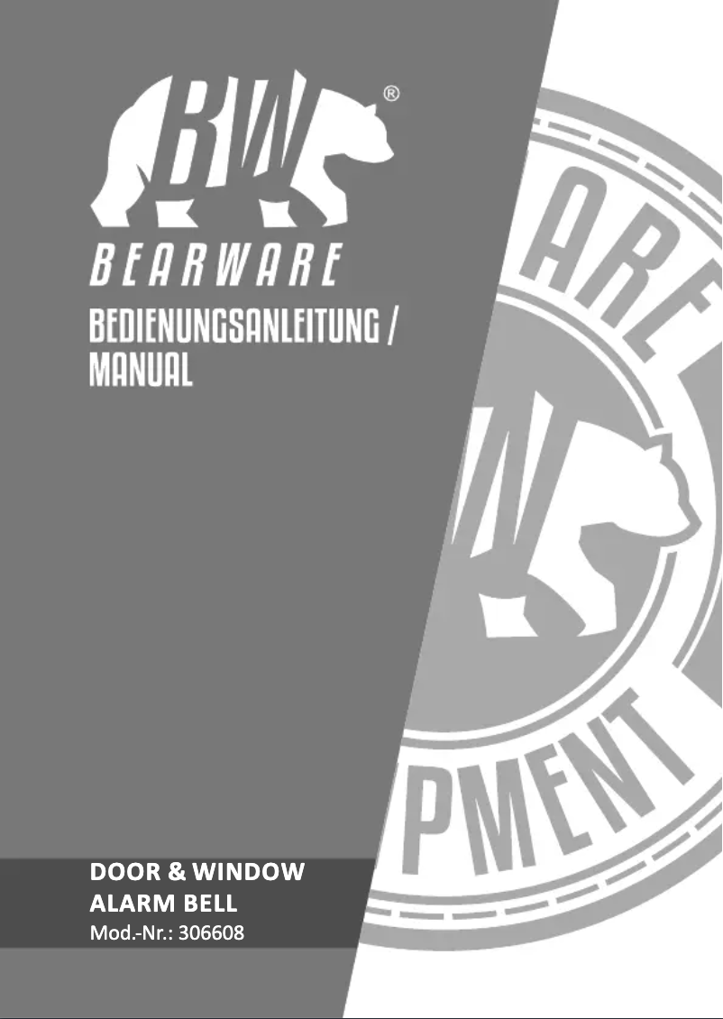 Page 1 de la notice Manuel utilisateur Bearware 306608