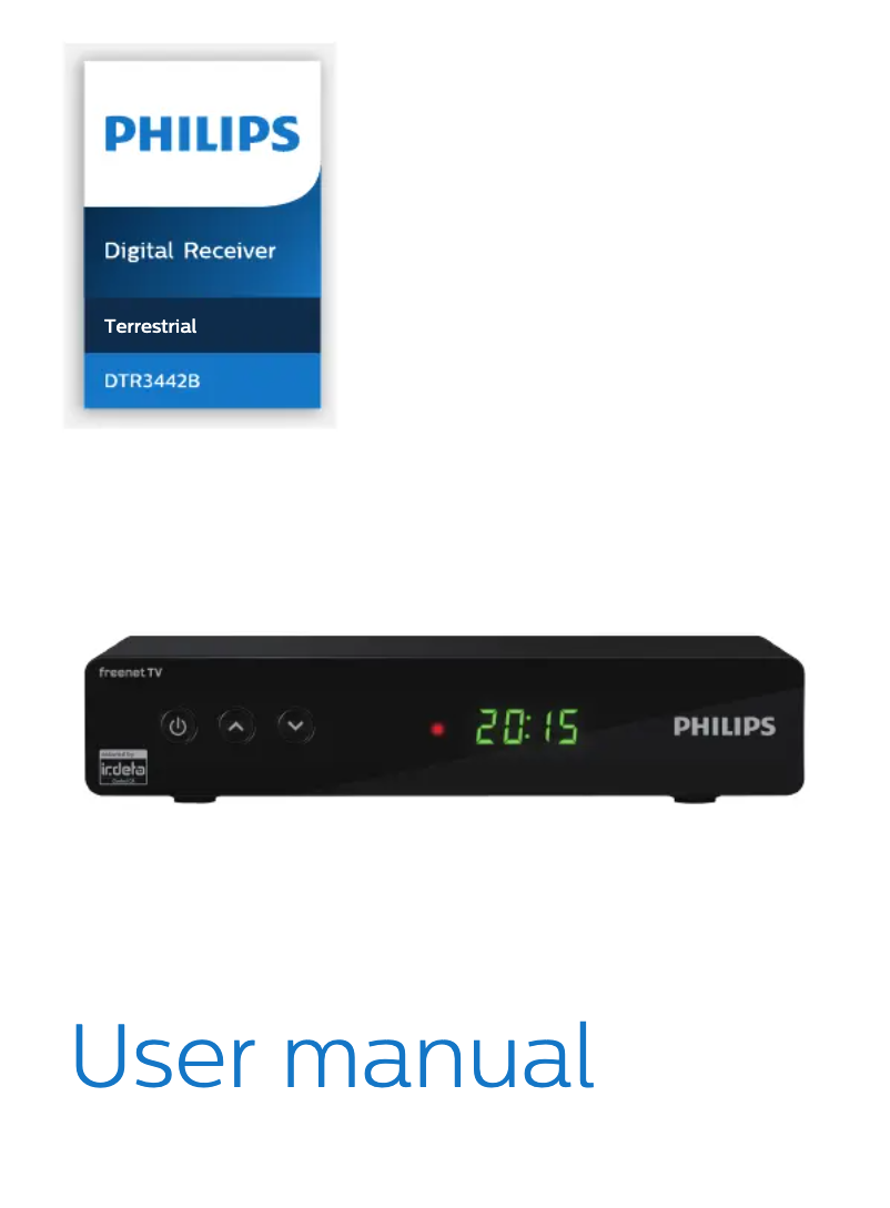 Page n°1 - Manuel utilisateur Philips DTR3442B