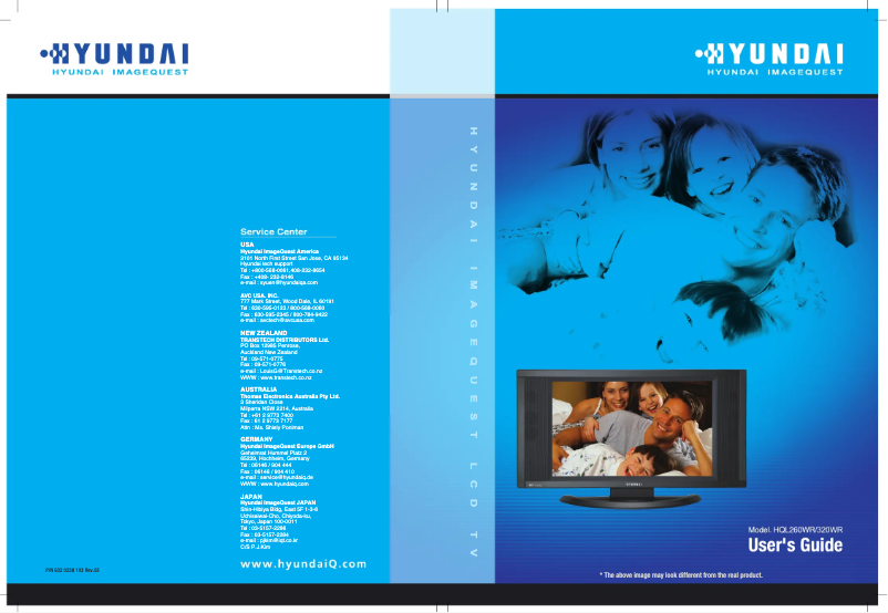 Page 1 de la notice Manuel utilisateur Hyundai HQL260WR