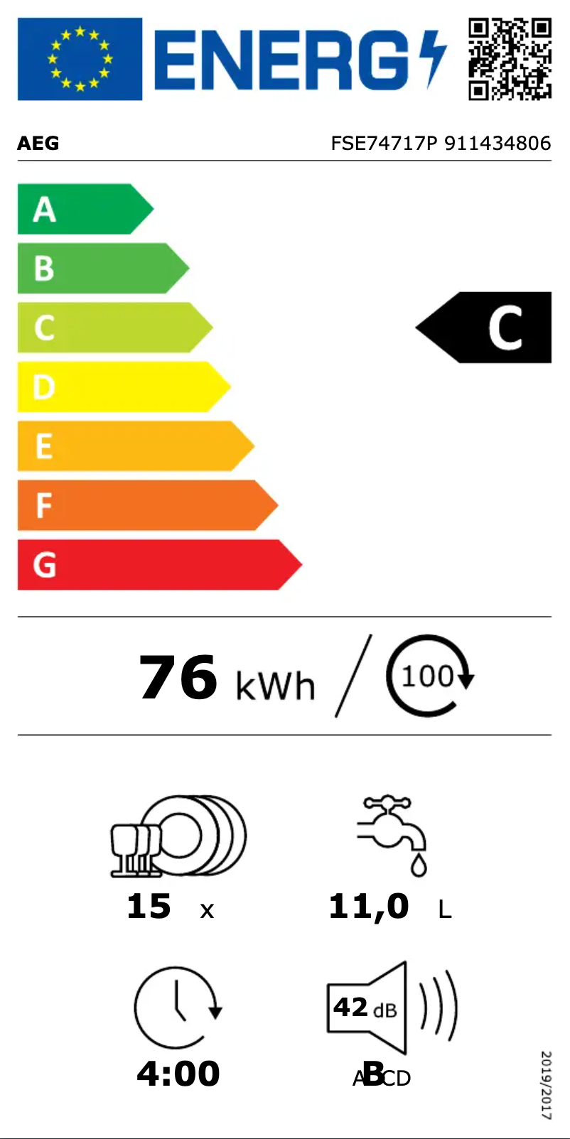 Image de la première page du manuel de l'appareil FSE74717P