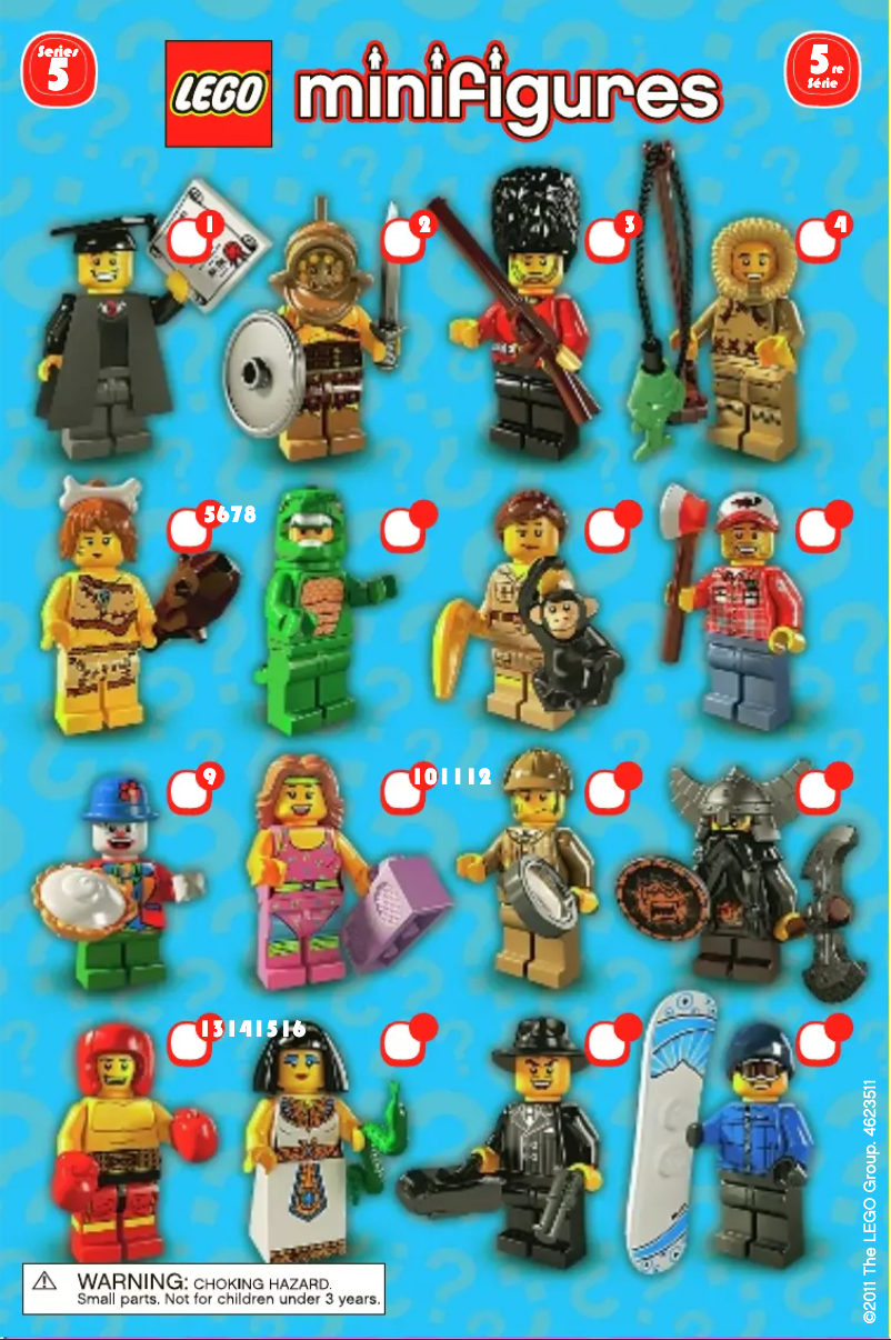 Image de la première page du manuel de l'appareil Minifigures 8805