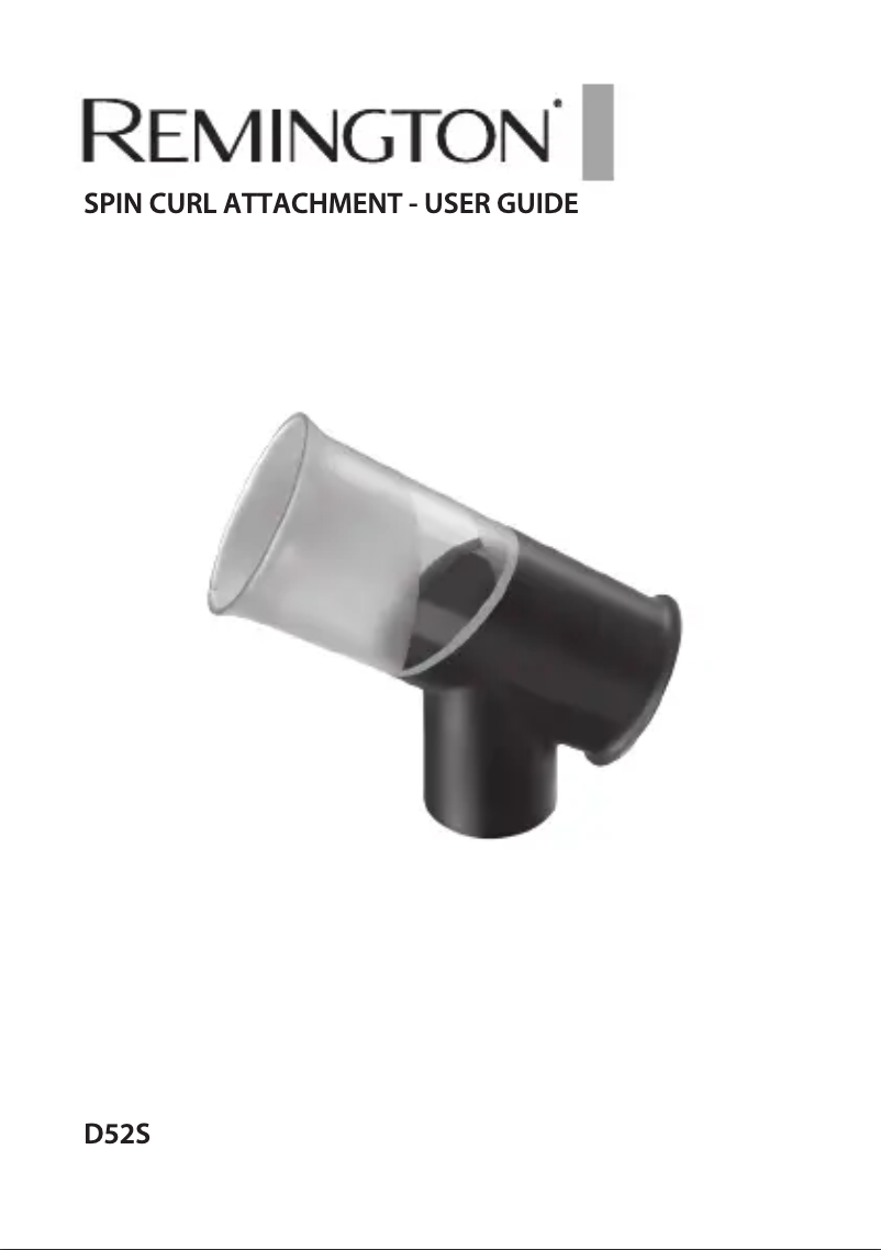 Page n°1 - Manuel utilisateur Remington Style Spin Curl D52S