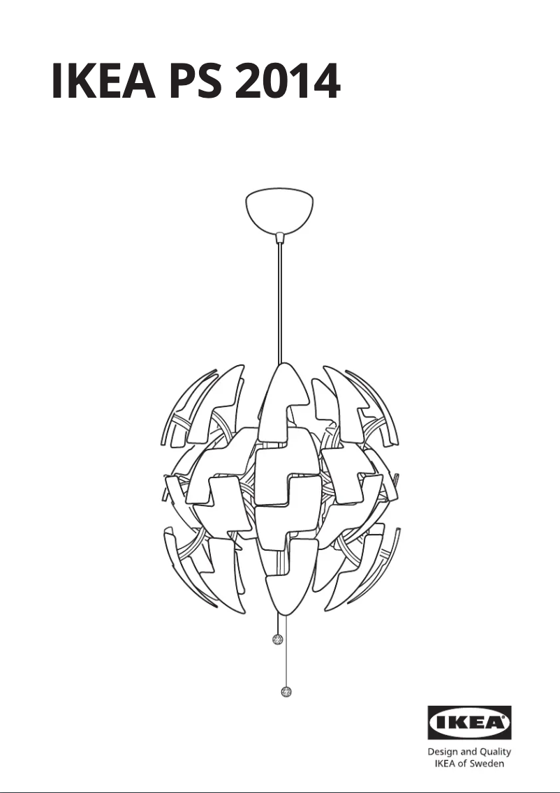 Page 1 de la notice Manuel utilisateur Ikea PS 2014 805.317.45