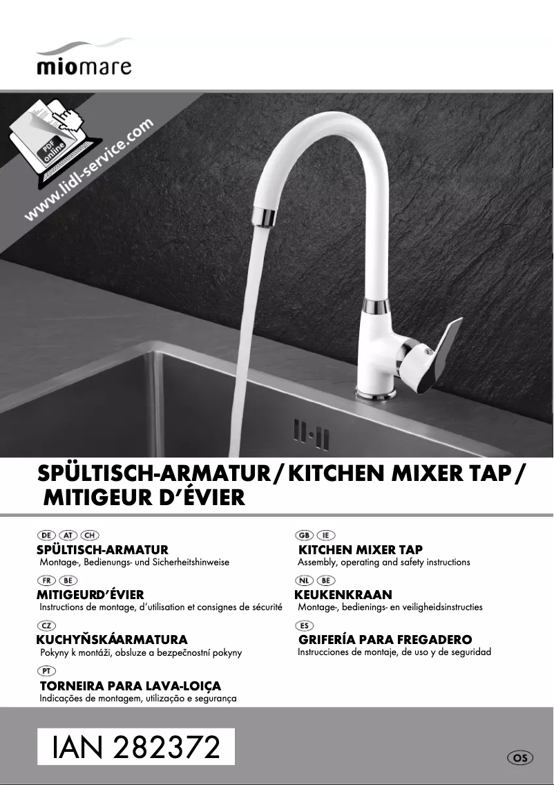 Page 1 de la notice Manuel utilisateur Miomare IAN 282372