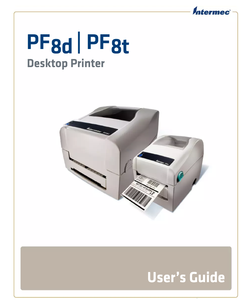 Page 1 de la notice Manuel utilisateur Intermec PF8D