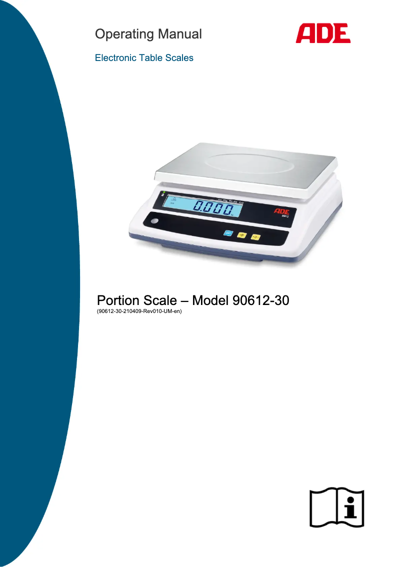 Page n°1 - Manuel utilisateur ADE 90612-30