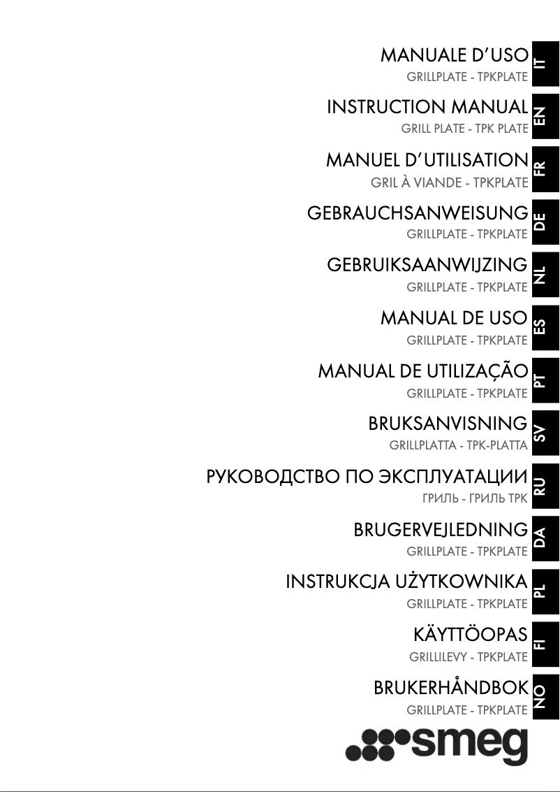 Image de la première page du manuel de l'appareil TPKPLATE