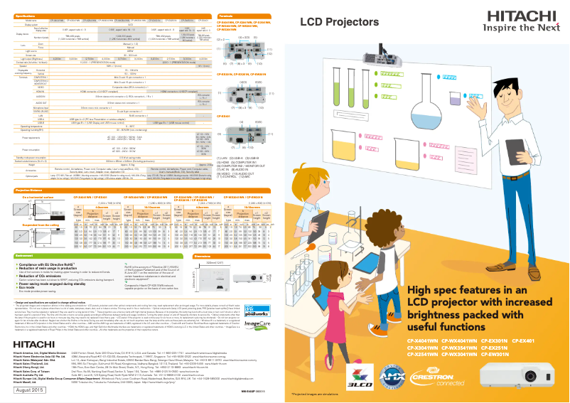 Image de la première page du manuel de l'appareil CP-EX251