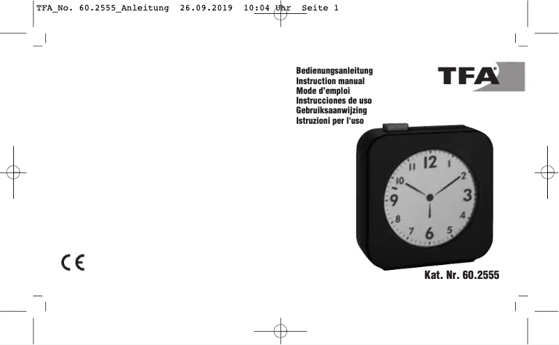Página 1 del manual Manual de usuario TFA 60.2555.01