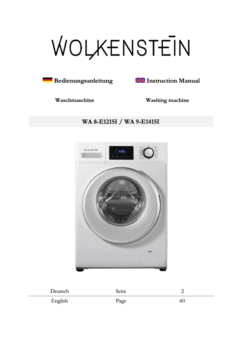 Page n°1 - Manuel utilisateur Wolkenstein WA9-E1415I