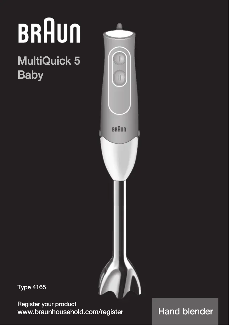 Página 1 del manual Manual de usuario Braun MultiQuick 5 MQ523 Baby