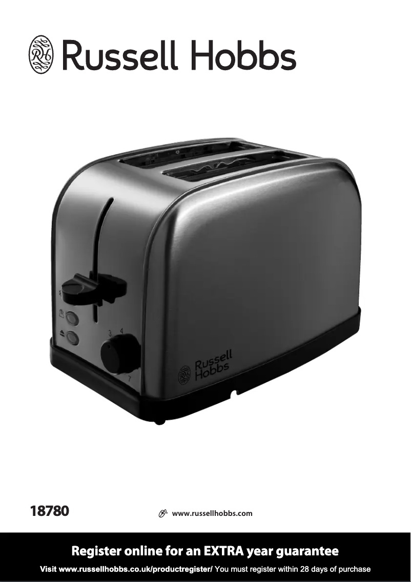 Page 1 de la notice Manuel utilisateur Russell Hobbs 18780