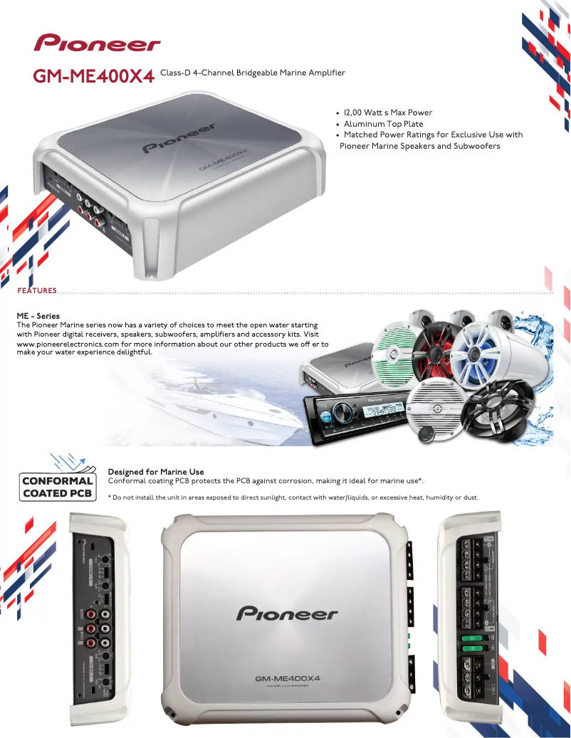 Page n°1 - Brochure Pioneer GM-ME400X4