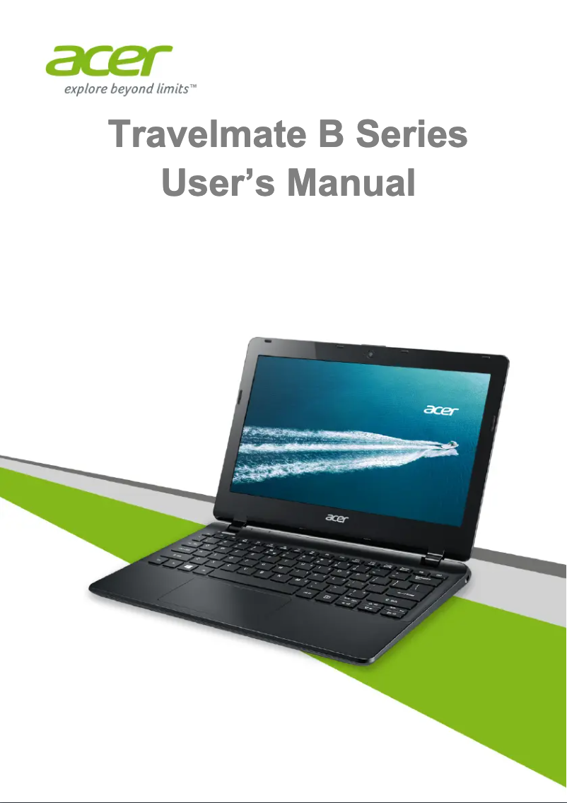 Page n°1 - Manuel utilisateur Acer TravelMate B115