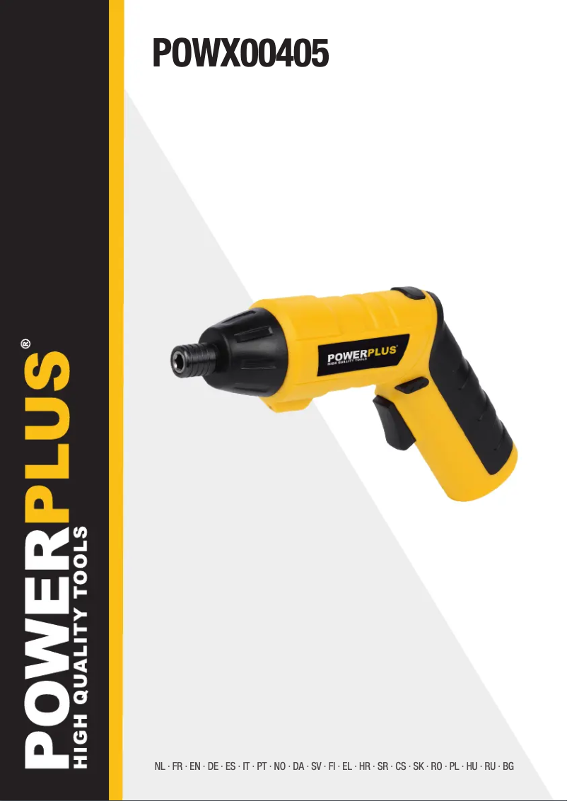 Imagen de la primera página del manual del dispositivo POWX00405