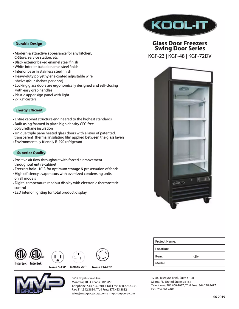 Image de la première page du manuel de l'appareil KGF-23