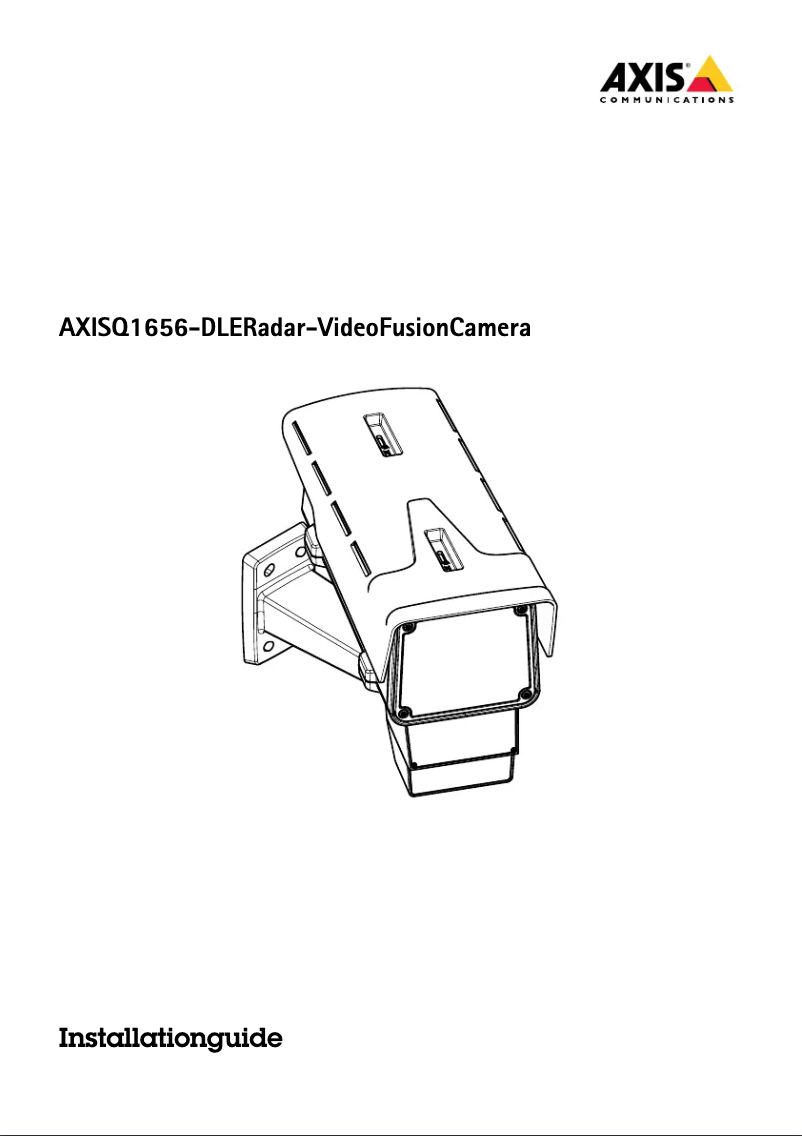 Page 1 de la notice Manuel utilisateur Axis Q1656-DLE