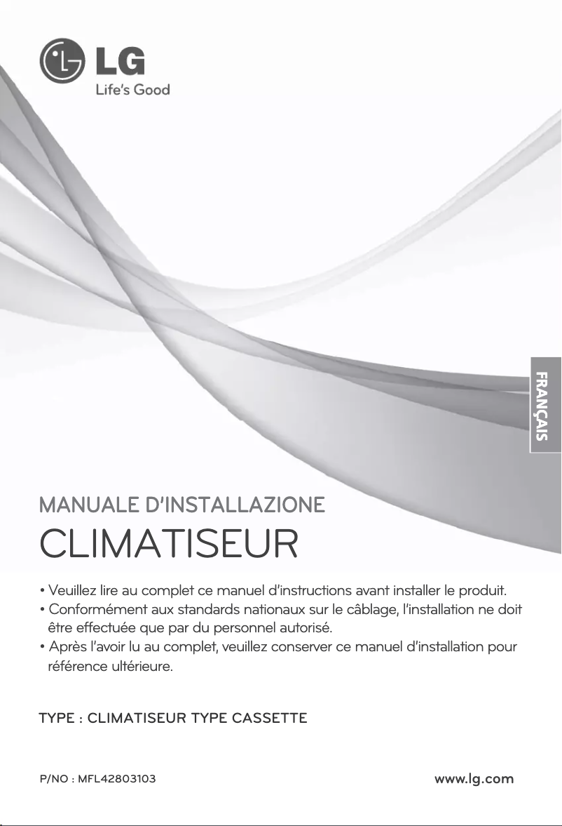 Image de la première page du manuel de l'appareil ARNU18GTQC2