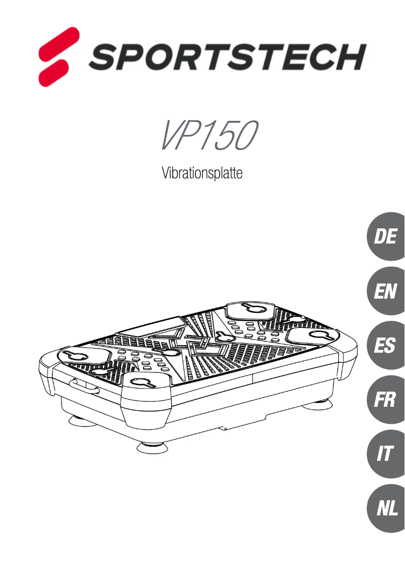 Page 1 de la notice Manuel utilisateur Sportstech VP150