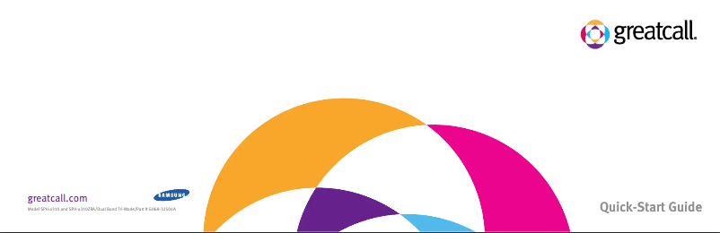 Page 1 de la notice Guide de démarrage rapide Samsung Jitterbug J