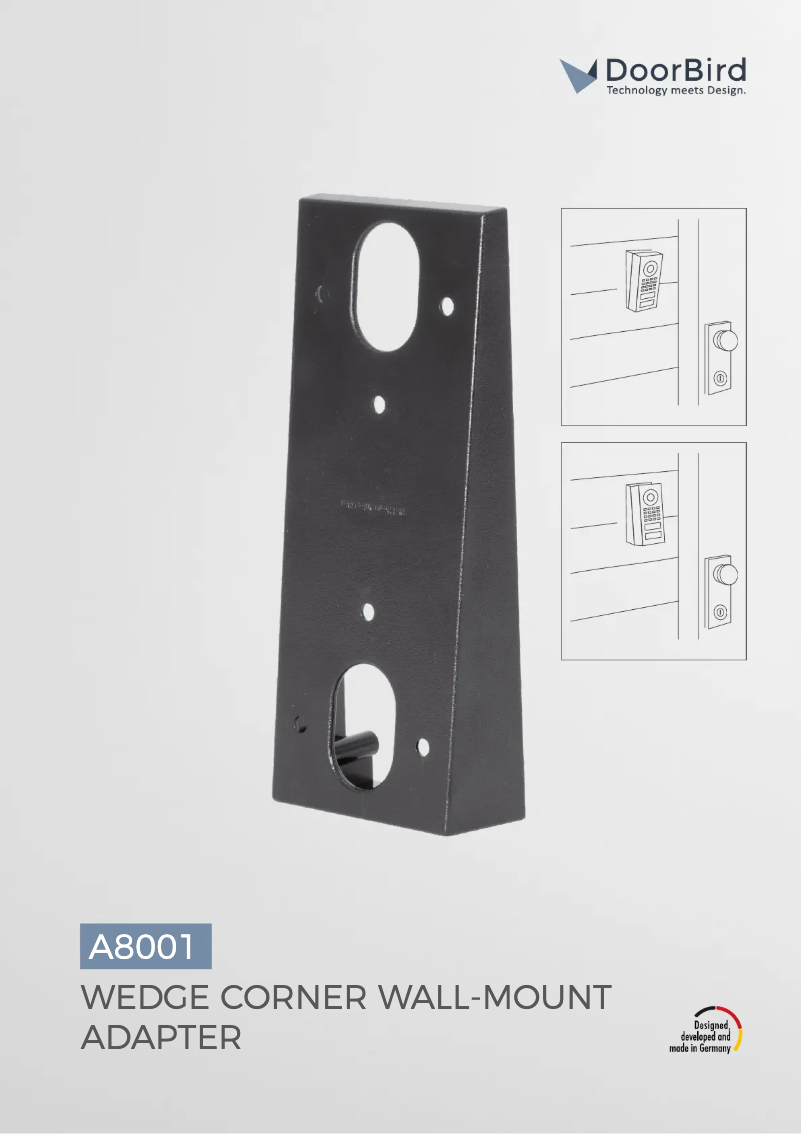 Page n°1 - Manuel utilisateur DoorBird A8001