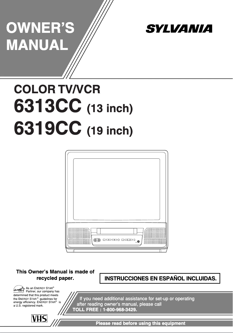 Image de la première page du manuel de l'appareil 6319CC