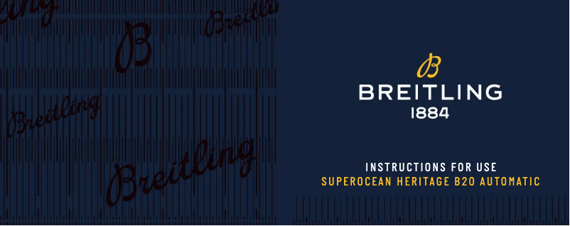 Page n°1 - Manuel utilisateur Breitling Superocean Heritage B20 Automatic