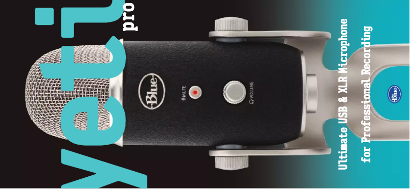 Page 1 de la notice Manuel utilisateur Blue Yeti Pro